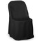 Lann's Linens 100 pcs Polyester Folding Chair Covers for Wedding, Party, and Banquet - Elegant Cloth Slipcovers